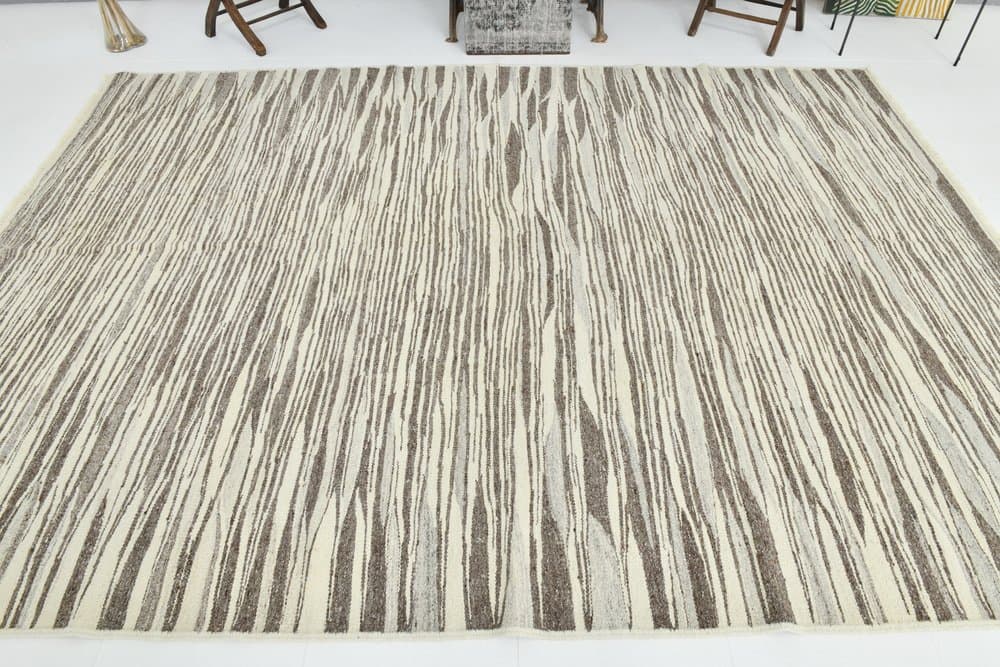 Kilim 238x324 cm, beżowy, wełna, lata 70. - 215574