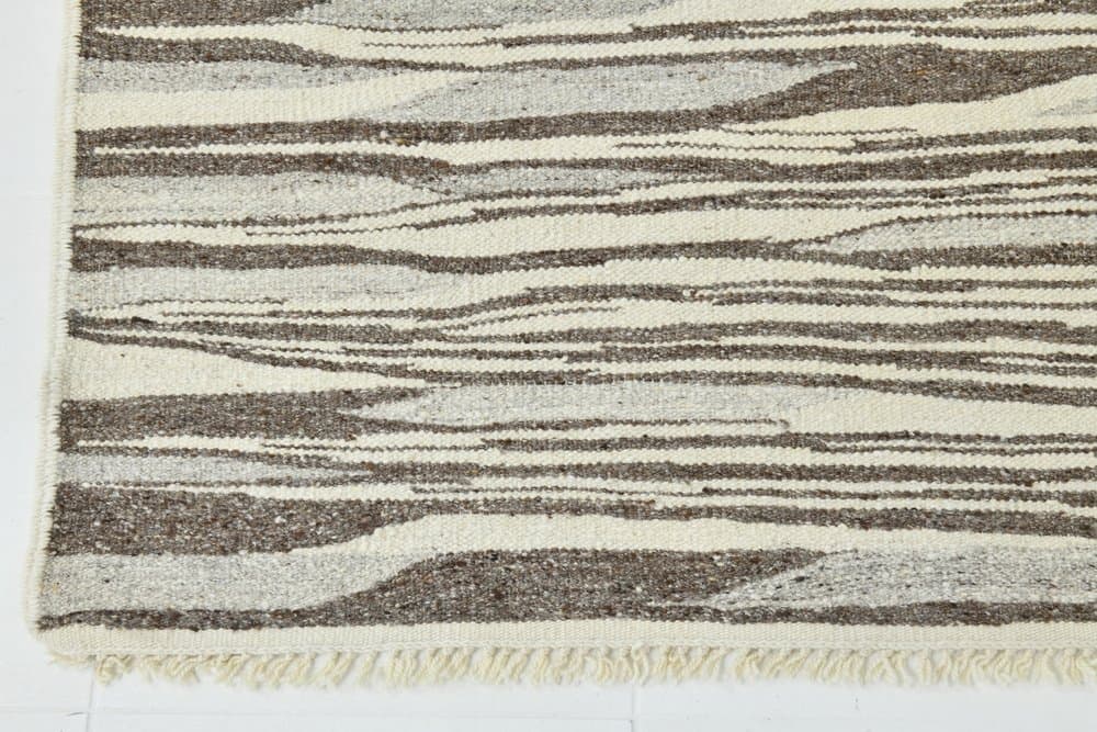 Kilim 238x324 cm, beżowy, wełna, lata 70. - 215571