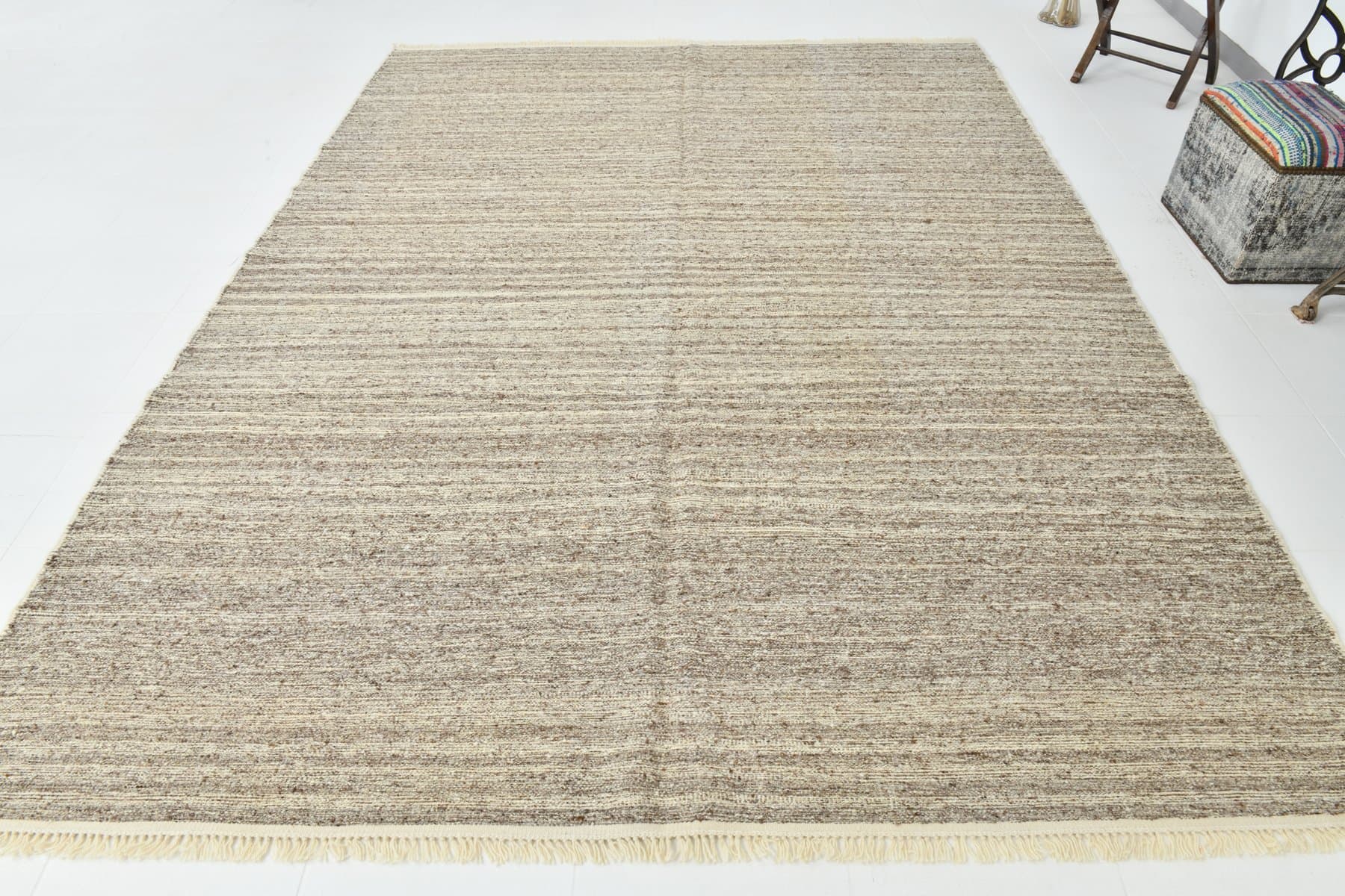 Kilim 245x325 cm, beige, wool, 1970s - 215472