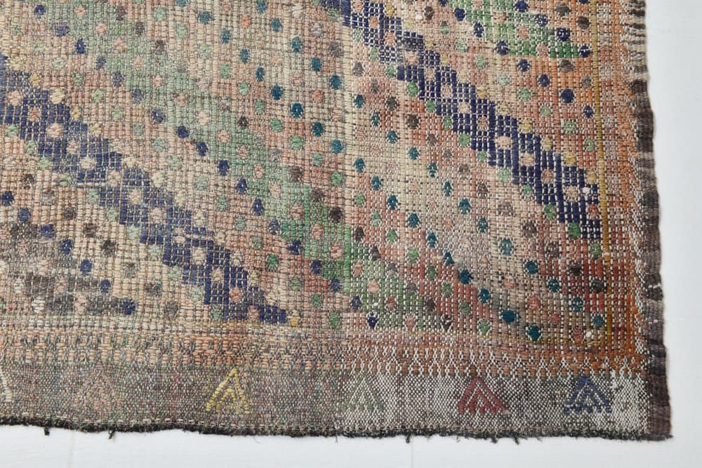 Kilim 225x330 cm, grey, wool, Turkey, 1970s. - 215435