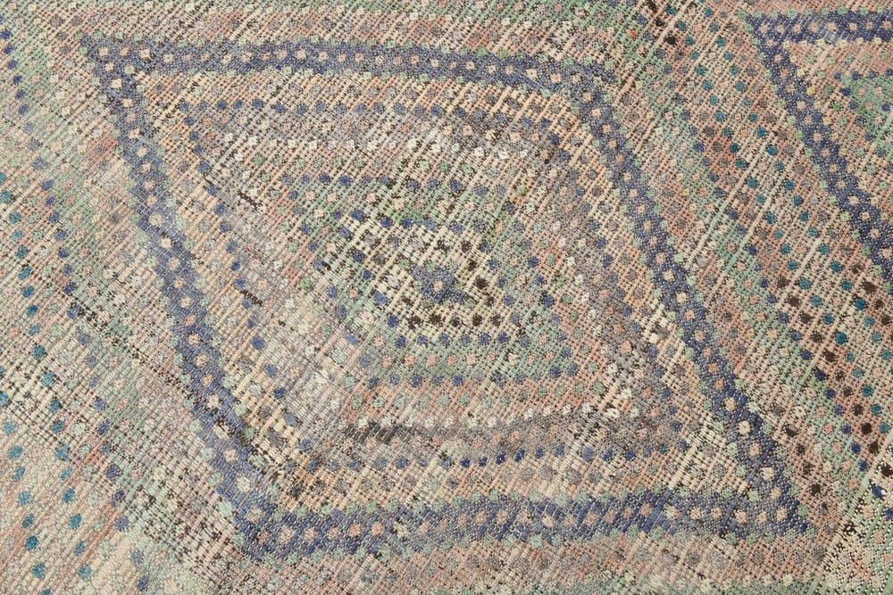 Kilim 225x330 cm, grey, wool, Turkey, 1970s. - 215438