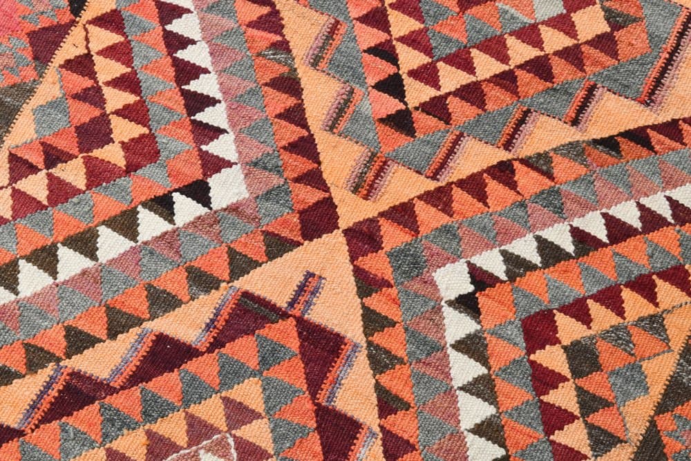 Runner Rug 309x88 cm, red, beige, wool, Turkey, 1970s. - 215400