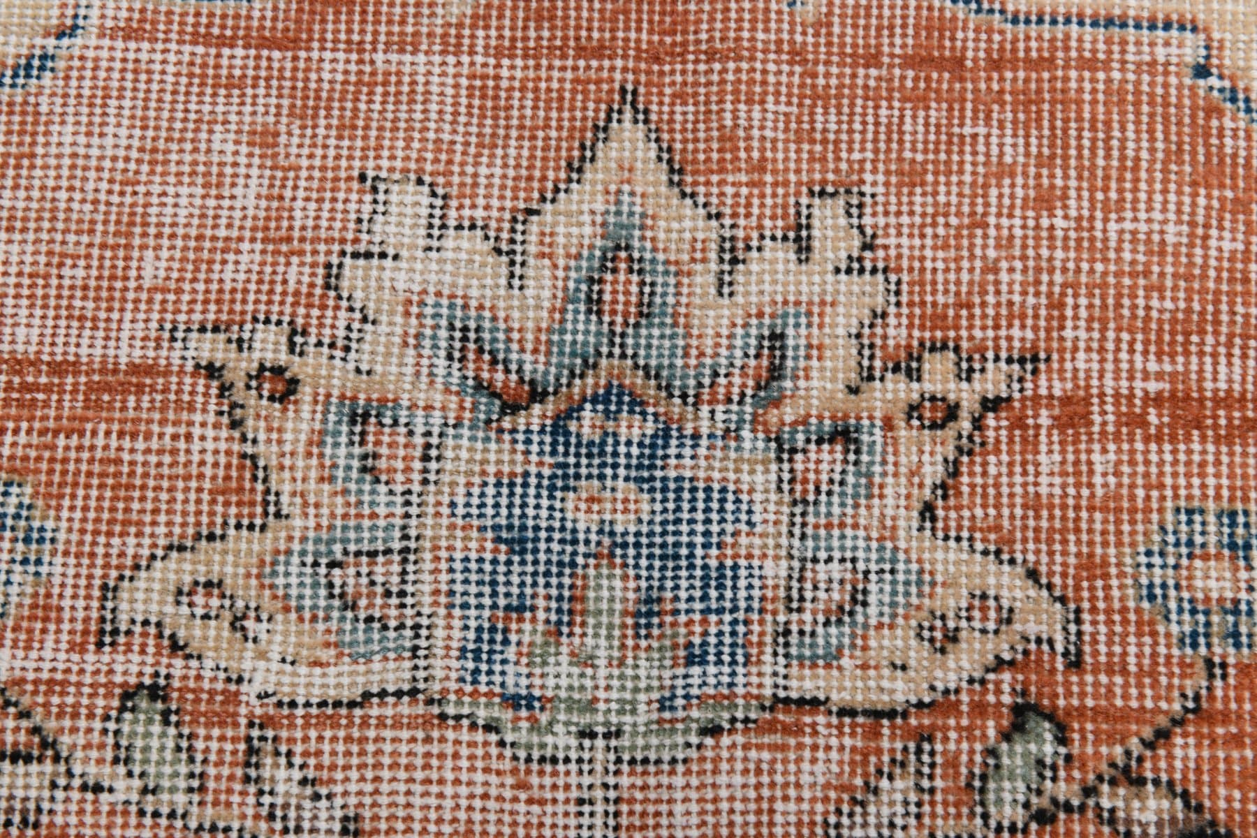 Dywan 344x235 cm, beżowy, wełna, Turcja, lata 60. - 215377