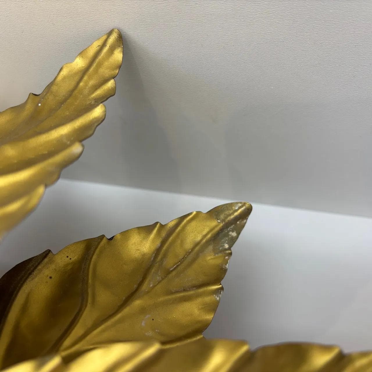 Kinkiet Glamour, złoty, stal, Włochy, lata 80. - 15771