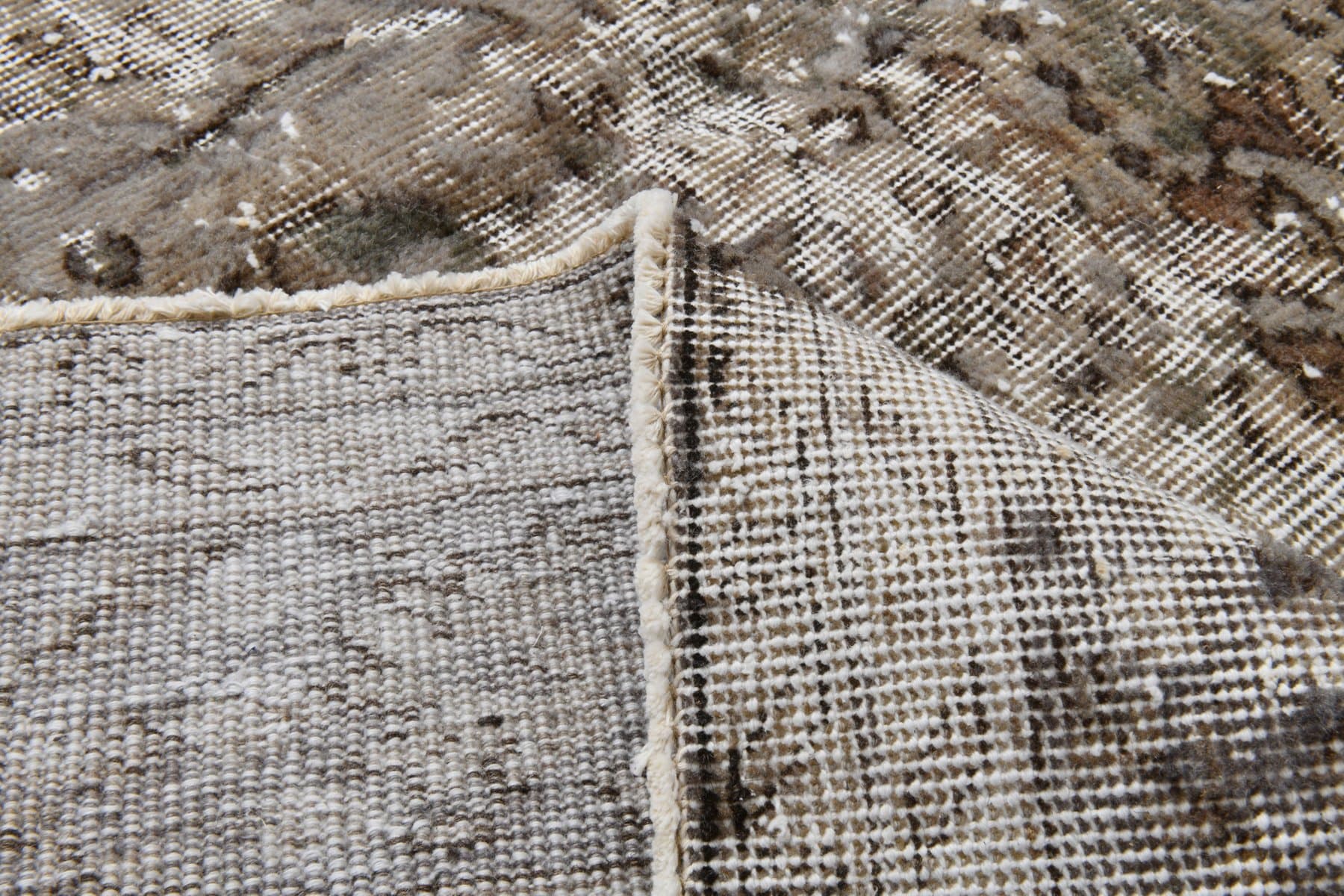 Rug 198x307 cm, grey, wool, Turkey, 1950s - 215331