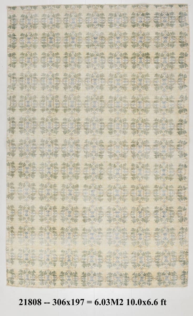 Dywan 197x306 cm, beżowy, wełna, lata 60. - 219417