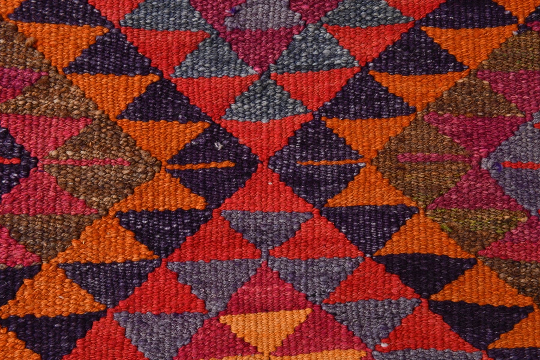 Runner Rug 300x100 cm, brown, crimson, wool, Turkey, 1960s. - 219350