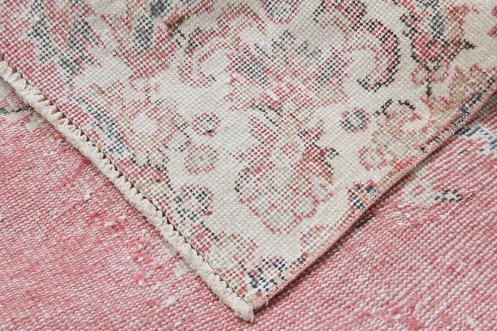 Dywan 305x206 cm, różowy, wełna, Turcja, lata 70. - 219311