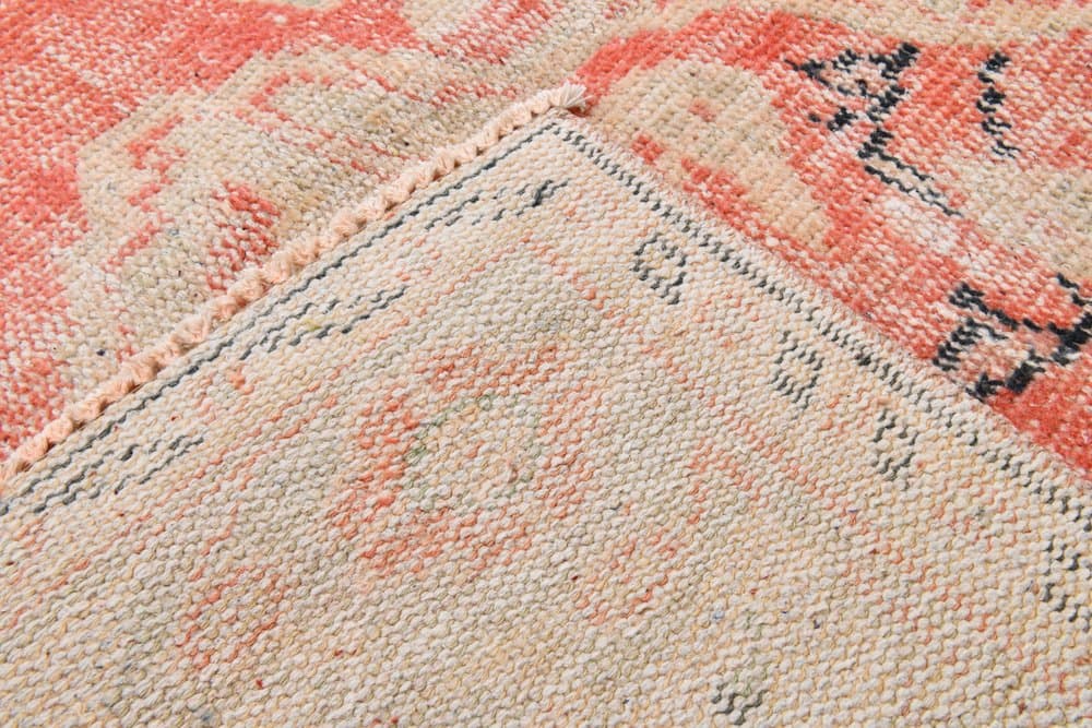 Rug 190x298 cm, beige, pink, wool, Turkey, 1970s. - 219264