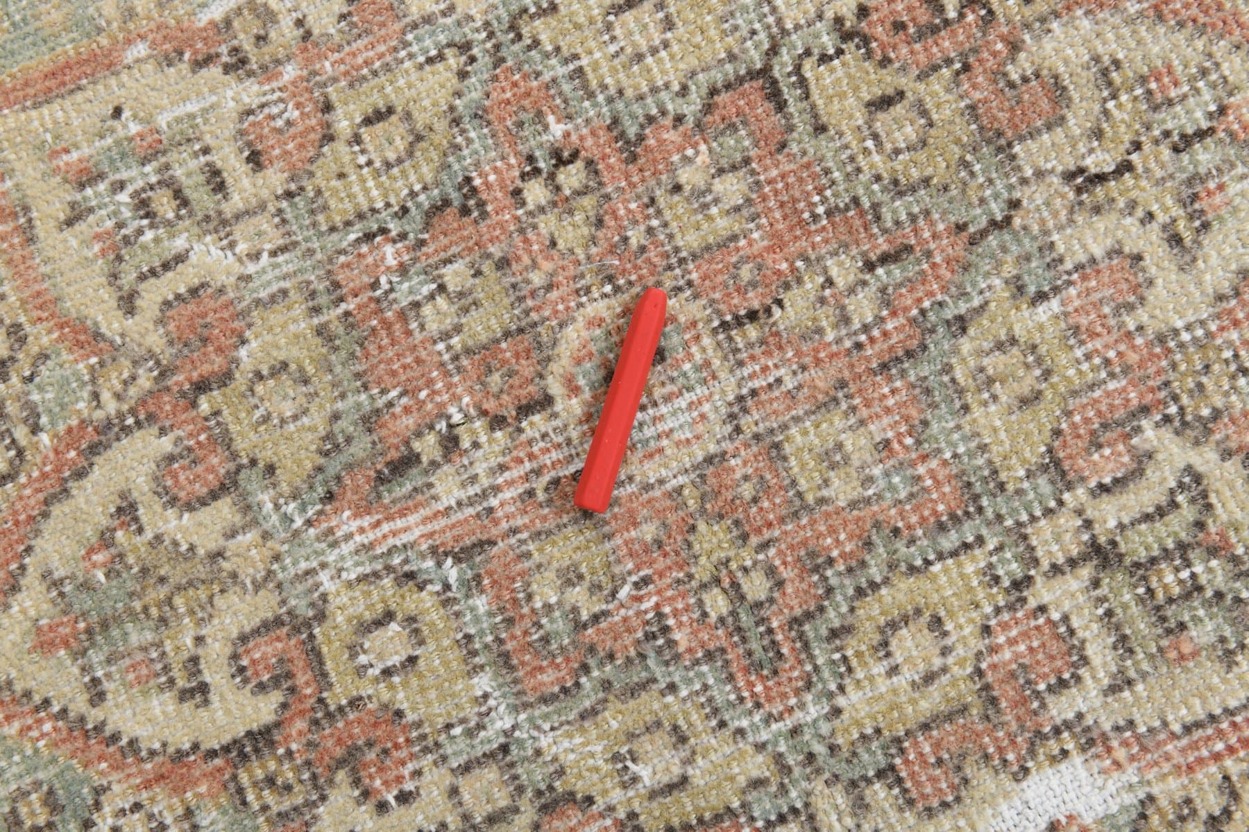 Rug 357x284 cm, beige, wool, Turkey, 1960s. - 219255