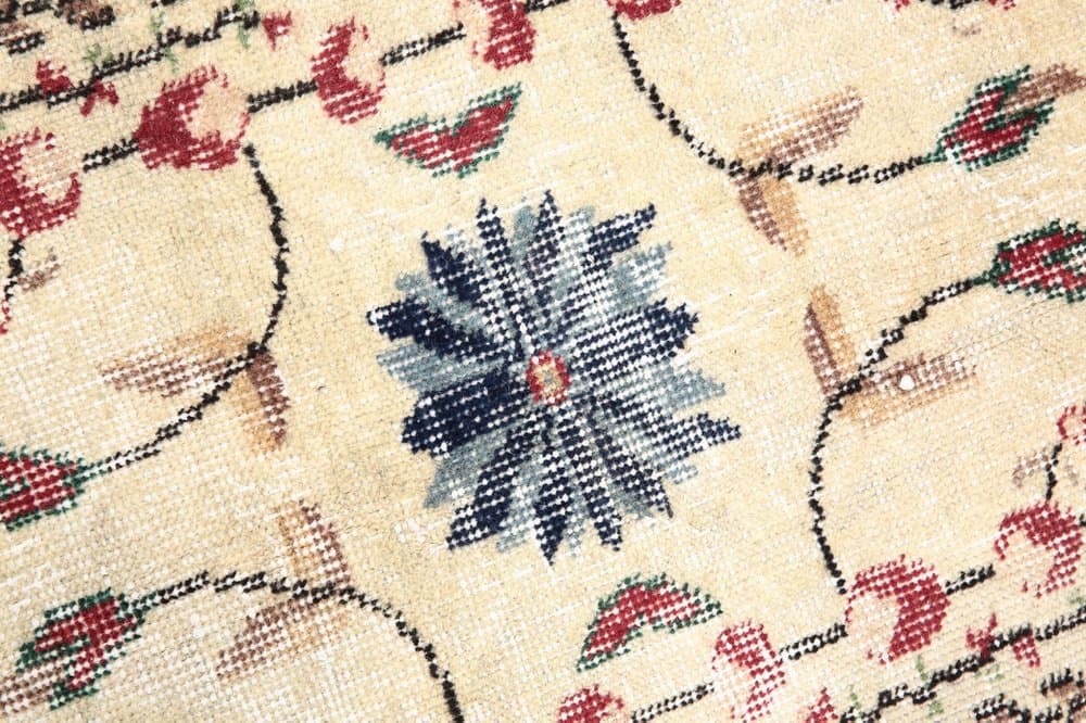 Rug 215x335 cm, red, green, wool, Turkey, 1960s - 219217