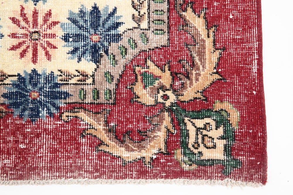 Rug 215x335 cm, red, green, wool, Turkey, 1960s - 219219