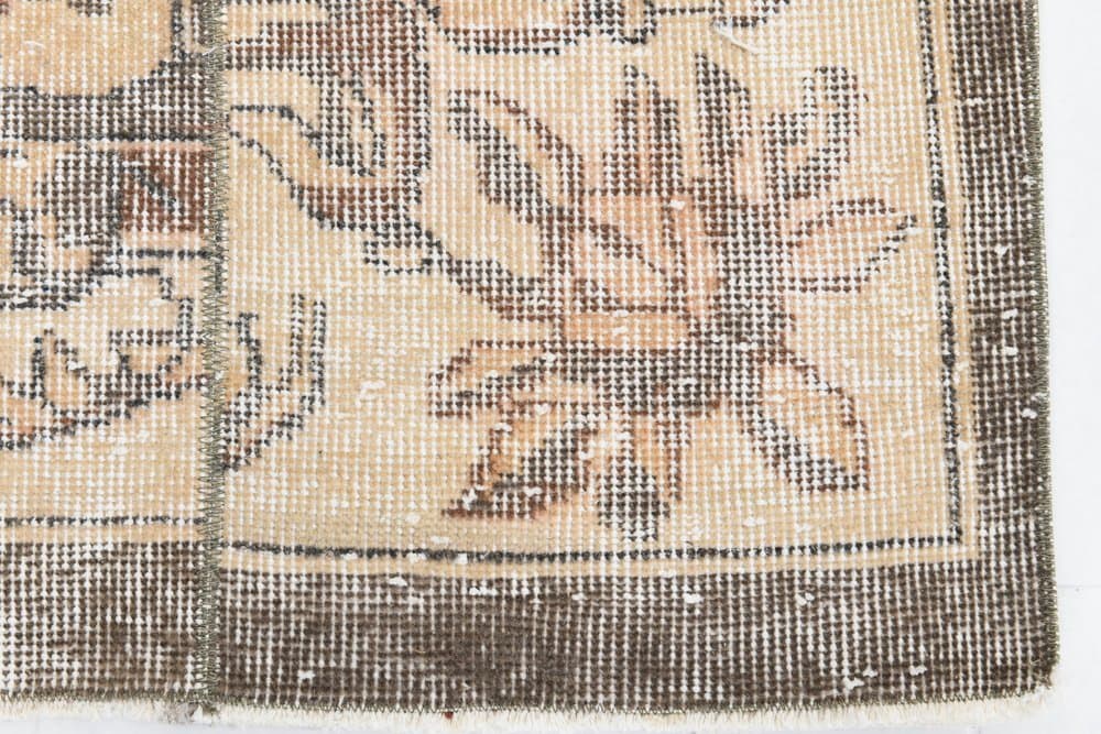 Chodnik 84x306 cm, beżowy, wełna, Turcja, lata 70. - 219146