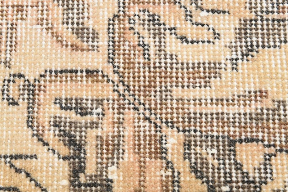 Chodnik 84x306 cm, beżowy, wełna, Turcja, lata 70. - 219155