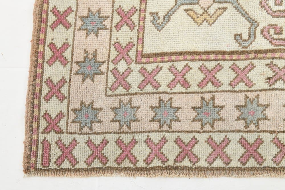 Dywan Oushak 452x403 cm, beżowy, wełna, Turcja, lata 60. - 219120