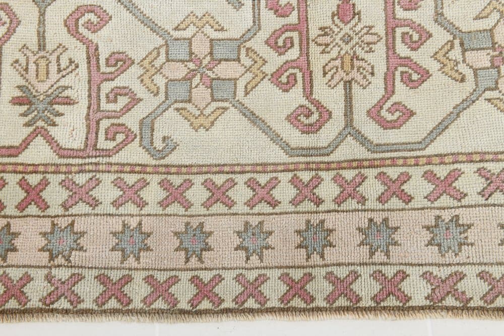 Dywan Oushak 452x403 cm, beżowy, wełna, Turcja, lata 60. - 219129