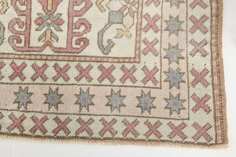 Dywan Oushak 452x403 cm, beżowy, wełna, Turcja, lata 60. - 219130