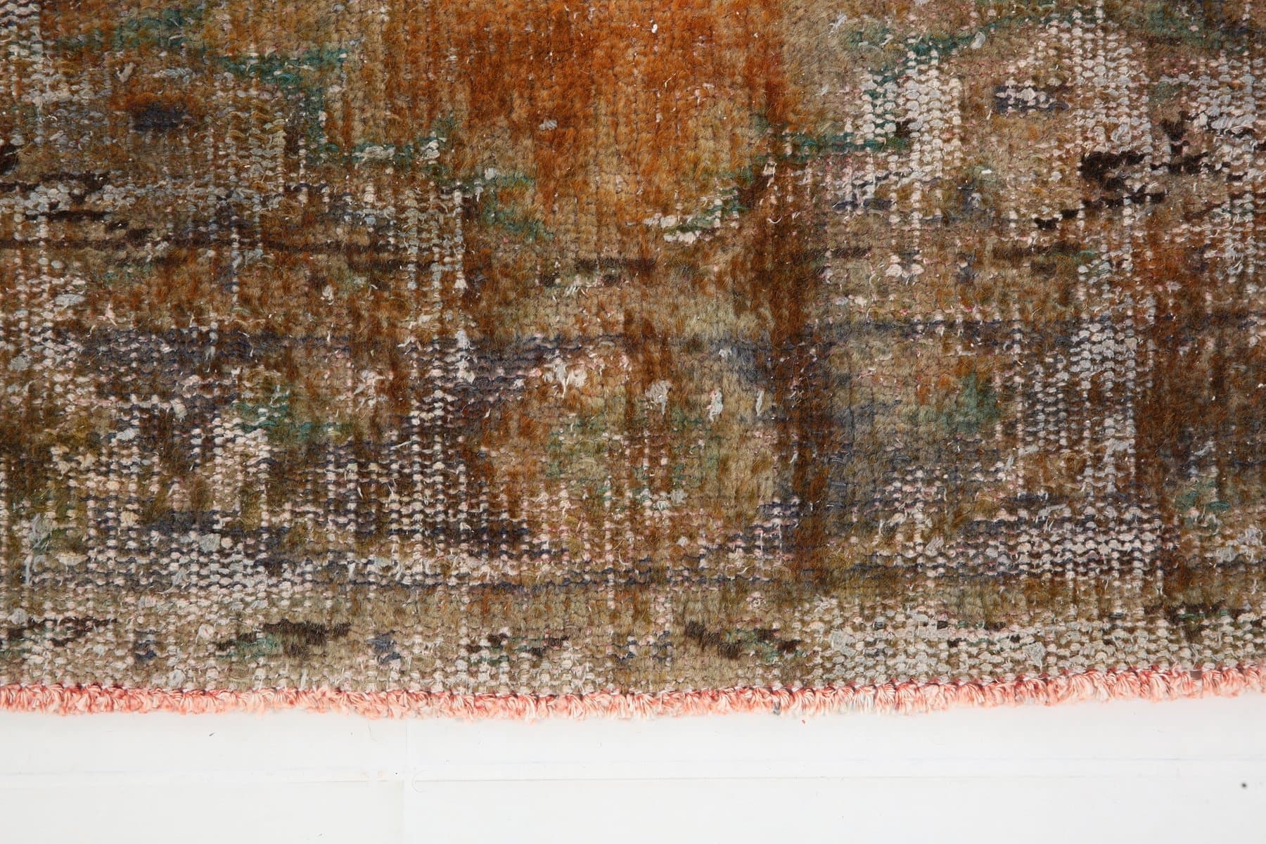 Runner Rug 80x282 cm, brown, wool, Turkey, 1960s. - 219116