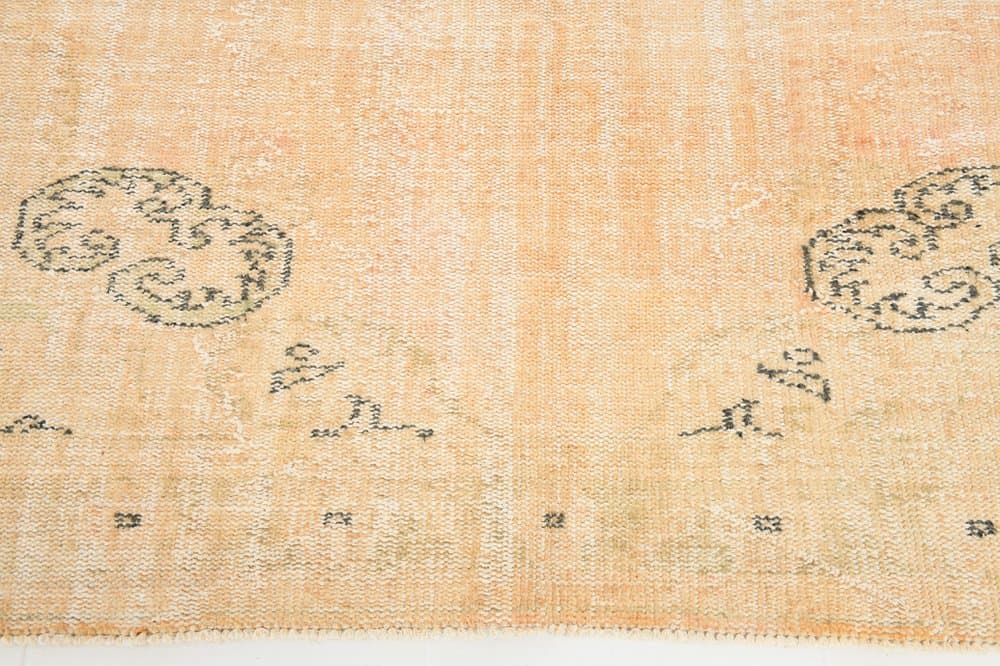 Rug 185x310 cm, orange, wool, Turkey, 1960s. - 219091