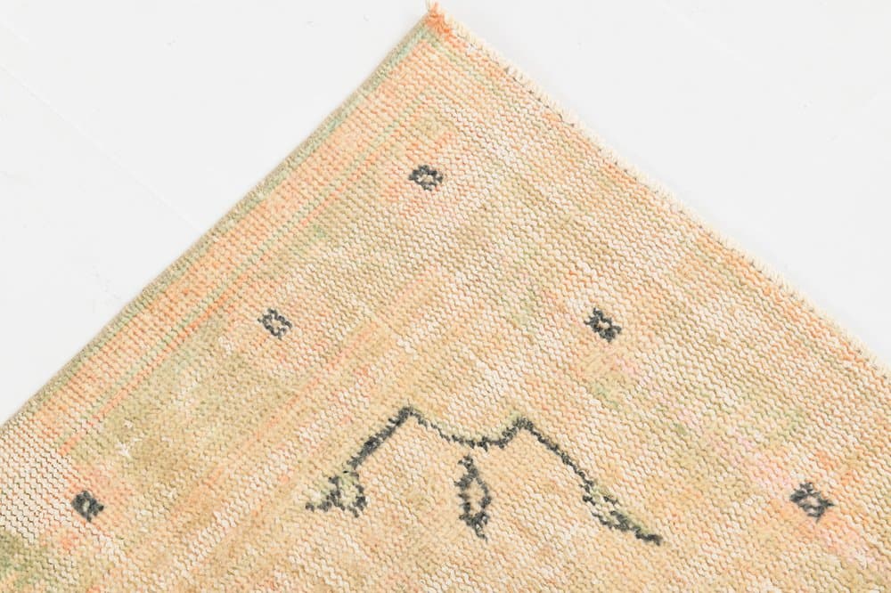 Rug 185x310 cm, orange, wool, Turkey, 1960s. - 219089