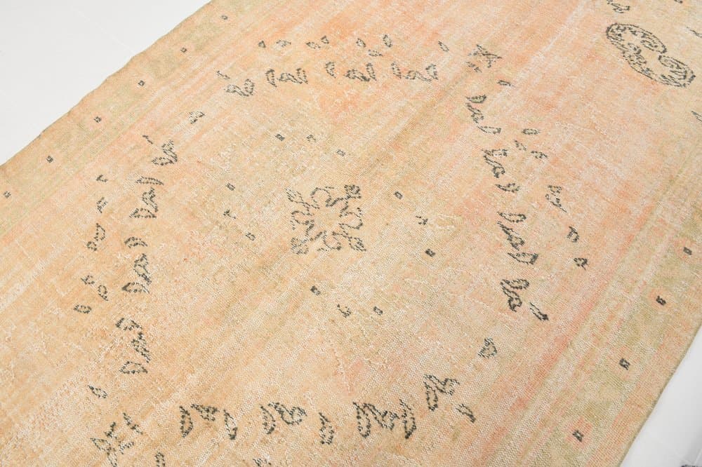 Rug 185x310 cm, orange, wool, Turkey, 1960s. - 219086