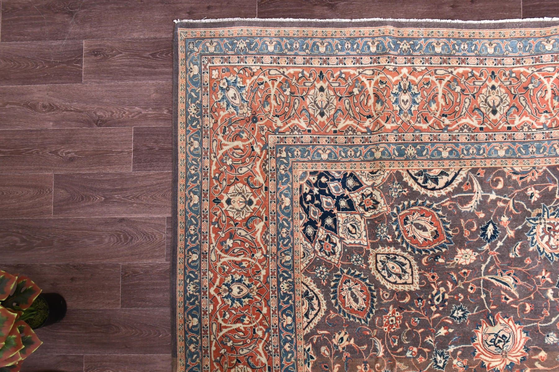 Rug 413x309 cm, red, wool, Turkey, 1960s - 219044