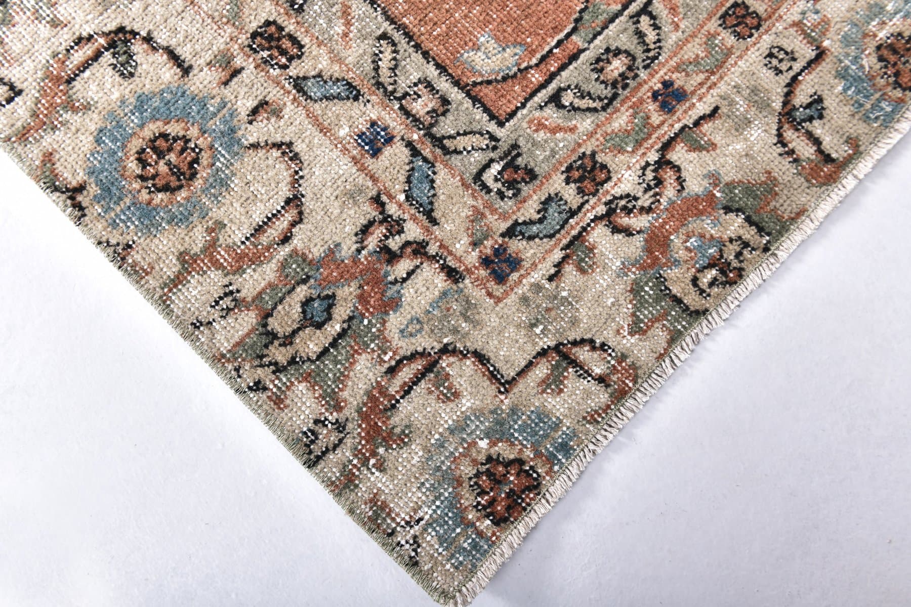Rug 186x291 cm, beige, wool, Turkey, 1970s. - 219038