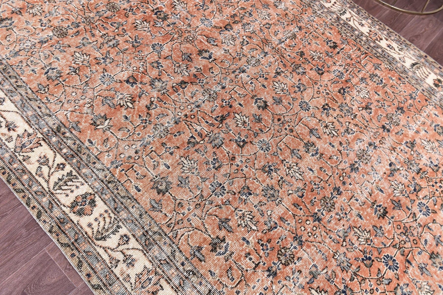 Dywan 197x310 cm, czerwony, wełna, Turcja, lata 60. - 218955