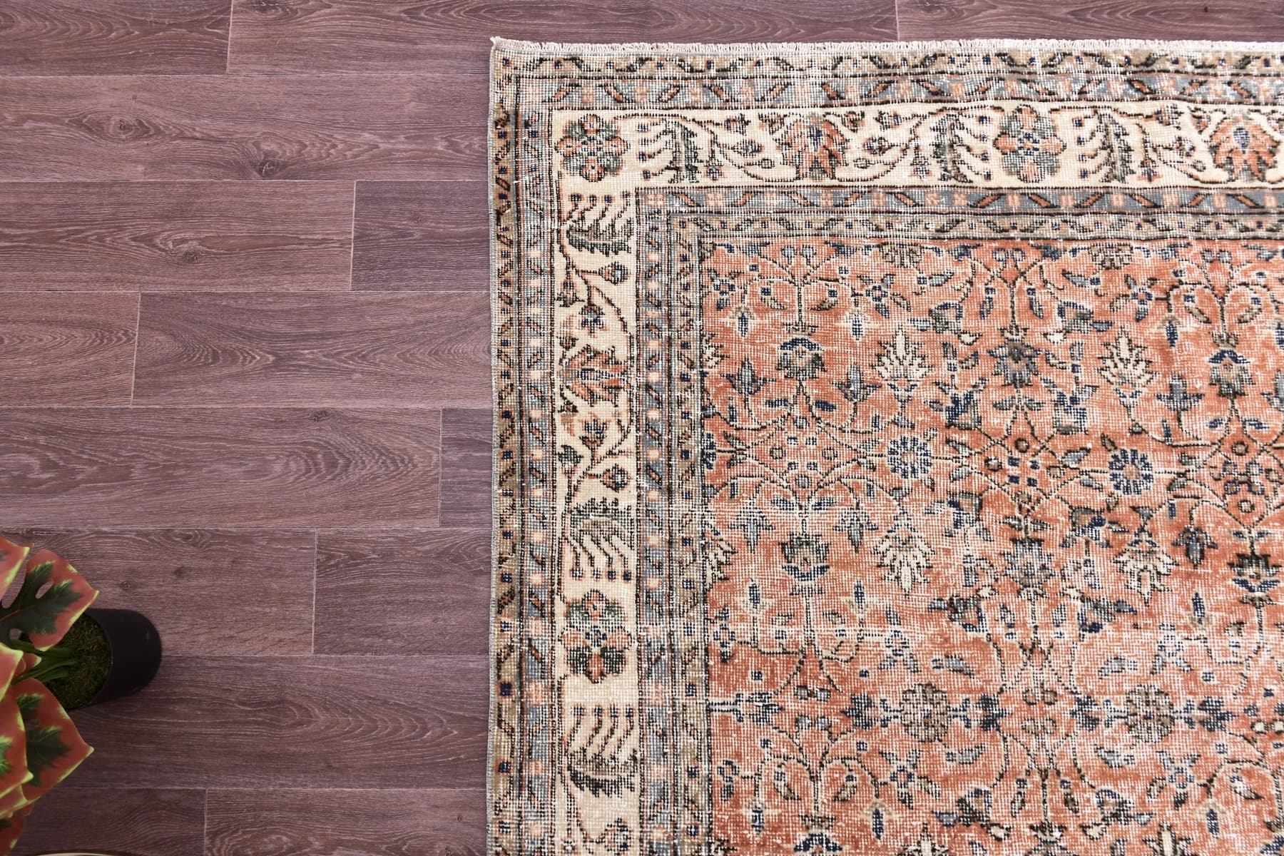 Dywan 197x310 cm, czerwony, wełna, Turcja, lata 60. - 218960