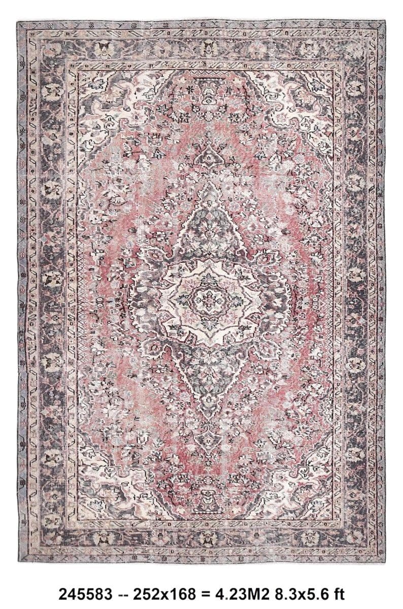 Rug 252x168 cm, red, wool, Turkey, 1960s.