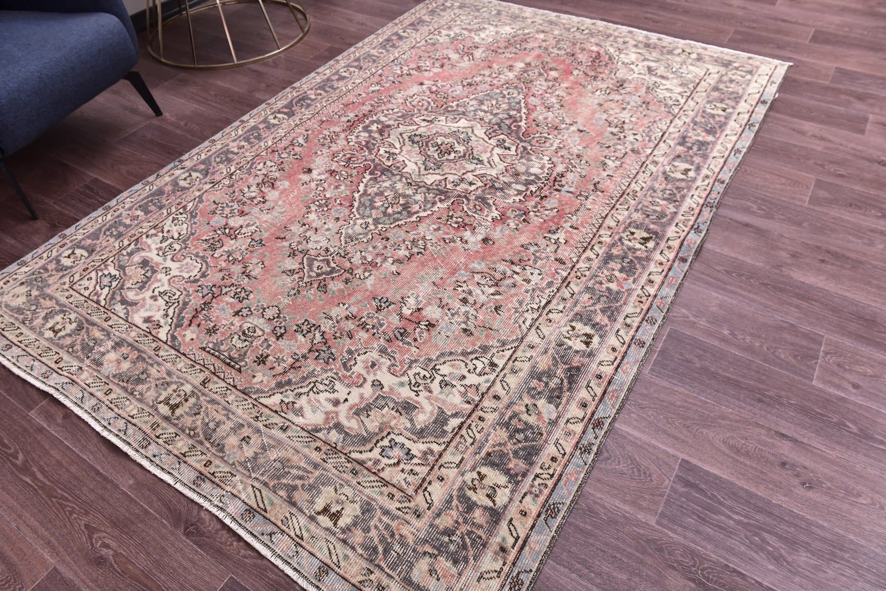 Rug 252x168 cm, red, wool, Turkey, 1960s. - 218912