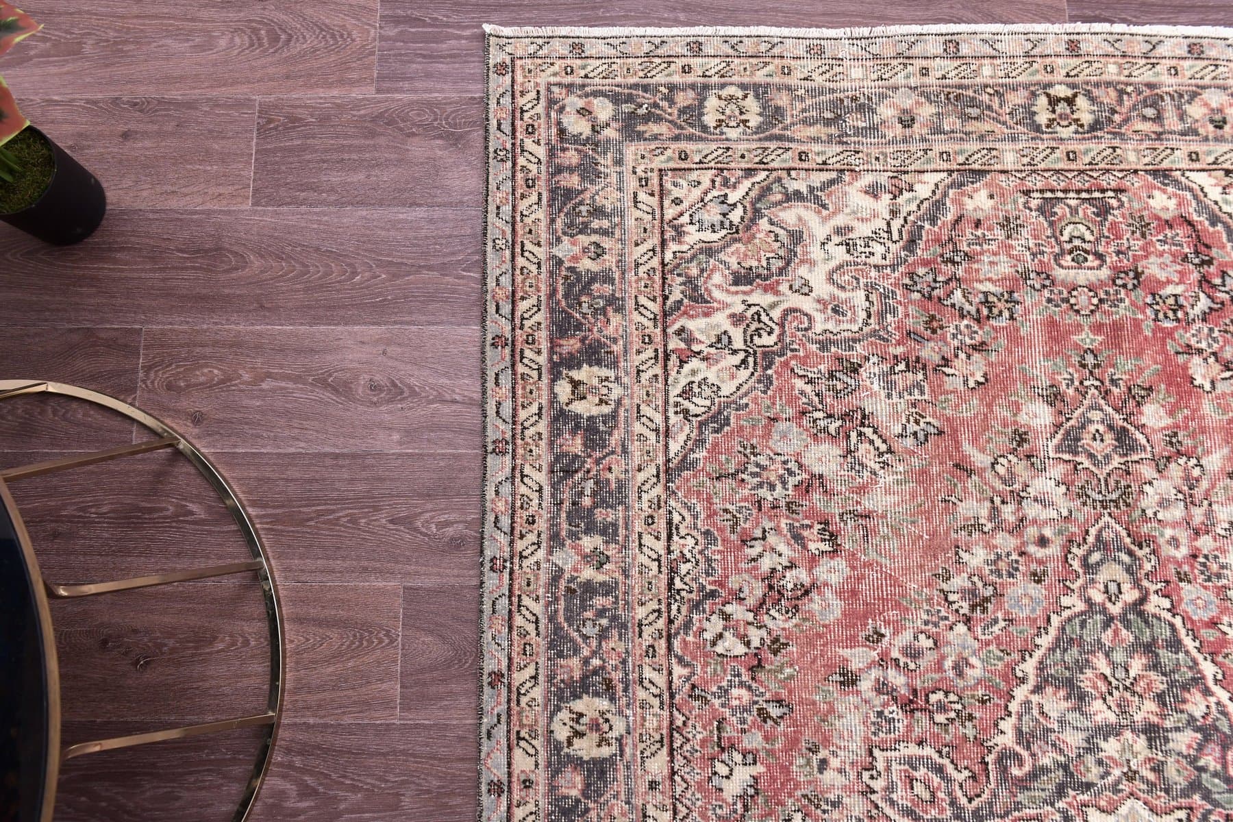 Rug 252x168 cm, red, wool, Turkey, 1960s. - 218922