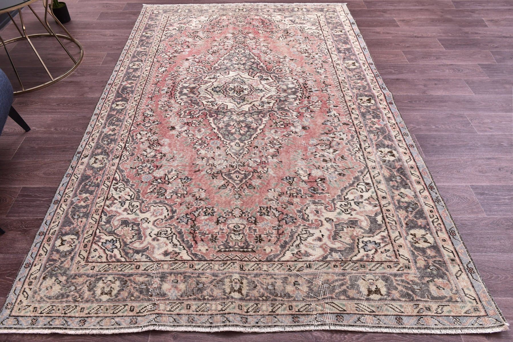 Rug 252x168 cm, red, wool, Turkey, 1960s. - 218915