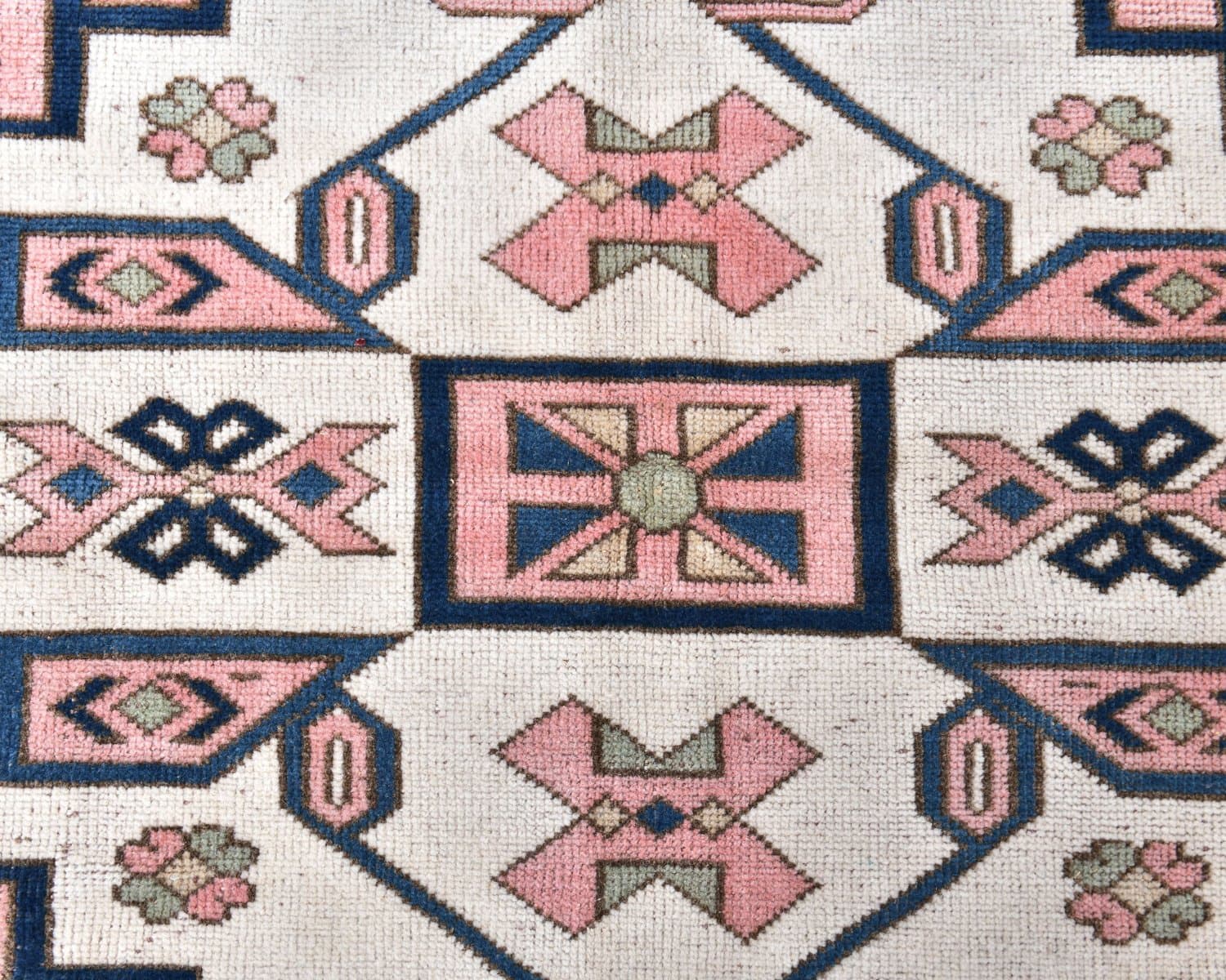 Rug 252x183 cm, blue, red, wool, Turkey, 1970s. - 218908