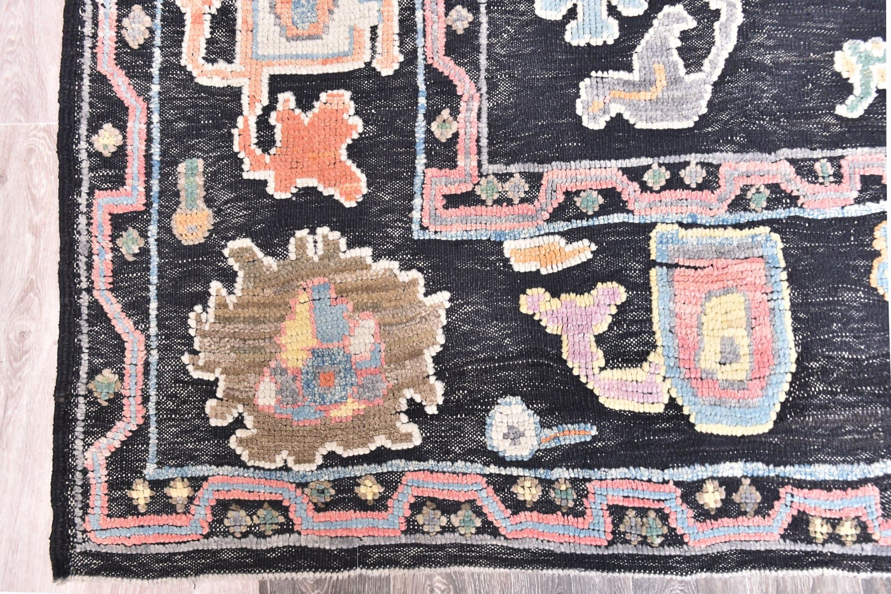 Rug 425x330 cm, navy blue, wool, Turkey, 1970s. - 218884