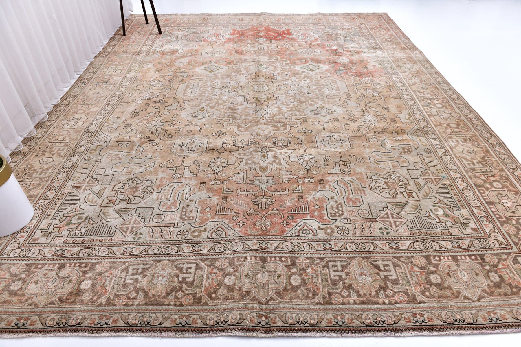 Rug 380x305 cm, red, wool, Turkey, 1970s. - 218864