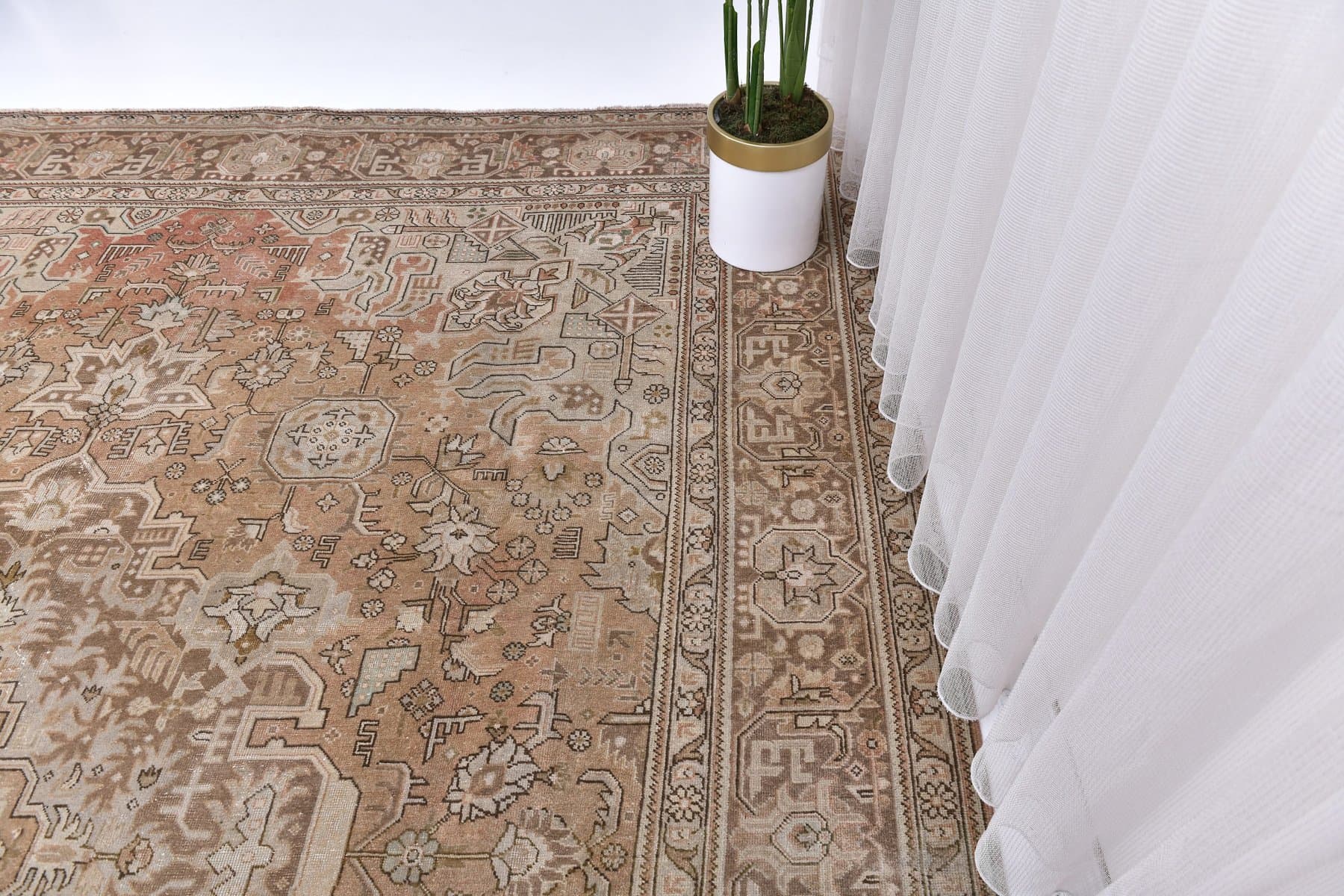 Rug 380x305 cm, red, wool, Turkey, 1970s. - 218870