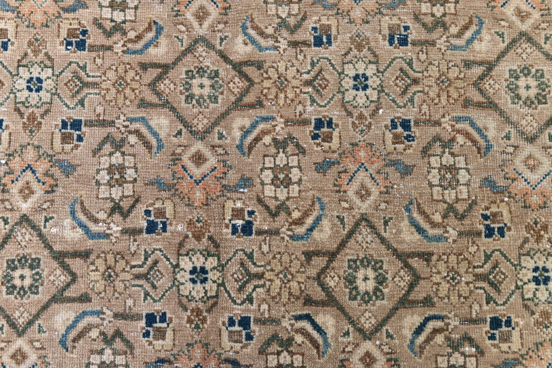 Rug 388x303 cm, brown, wool, Turkey, 1970s. - 218842