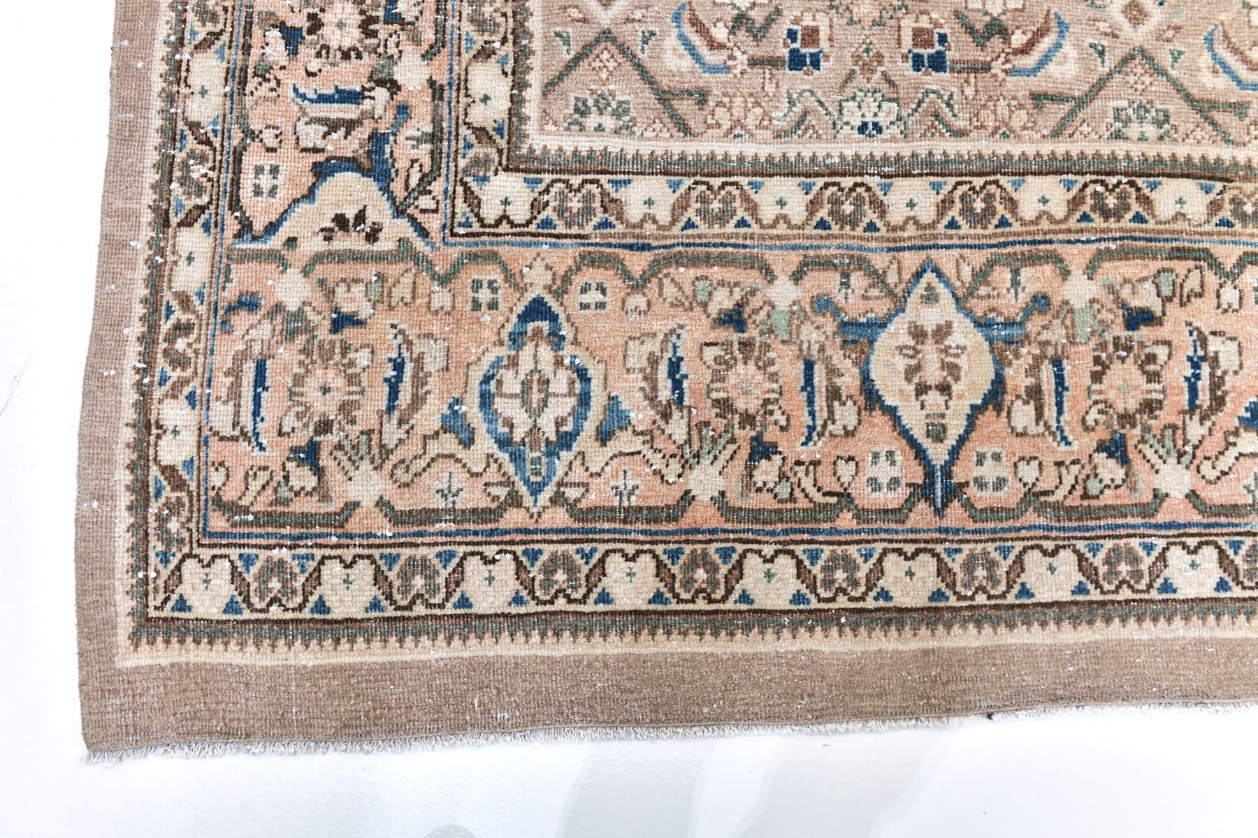 Rug 388x303 cm, brown, wool, Turkey, 1970s. - 218843