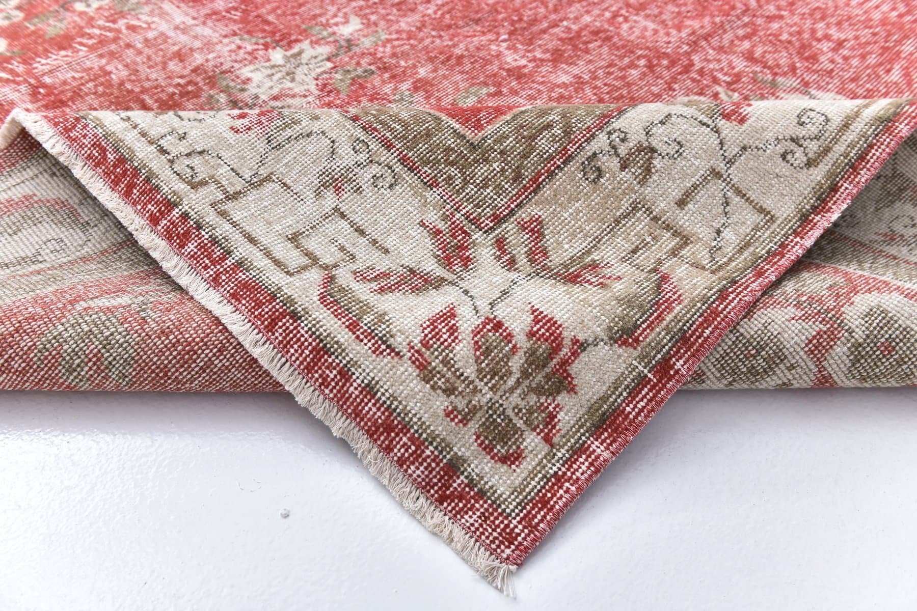 Rug 203x309 cm, red, wool, Turkey, 1960s - 218834