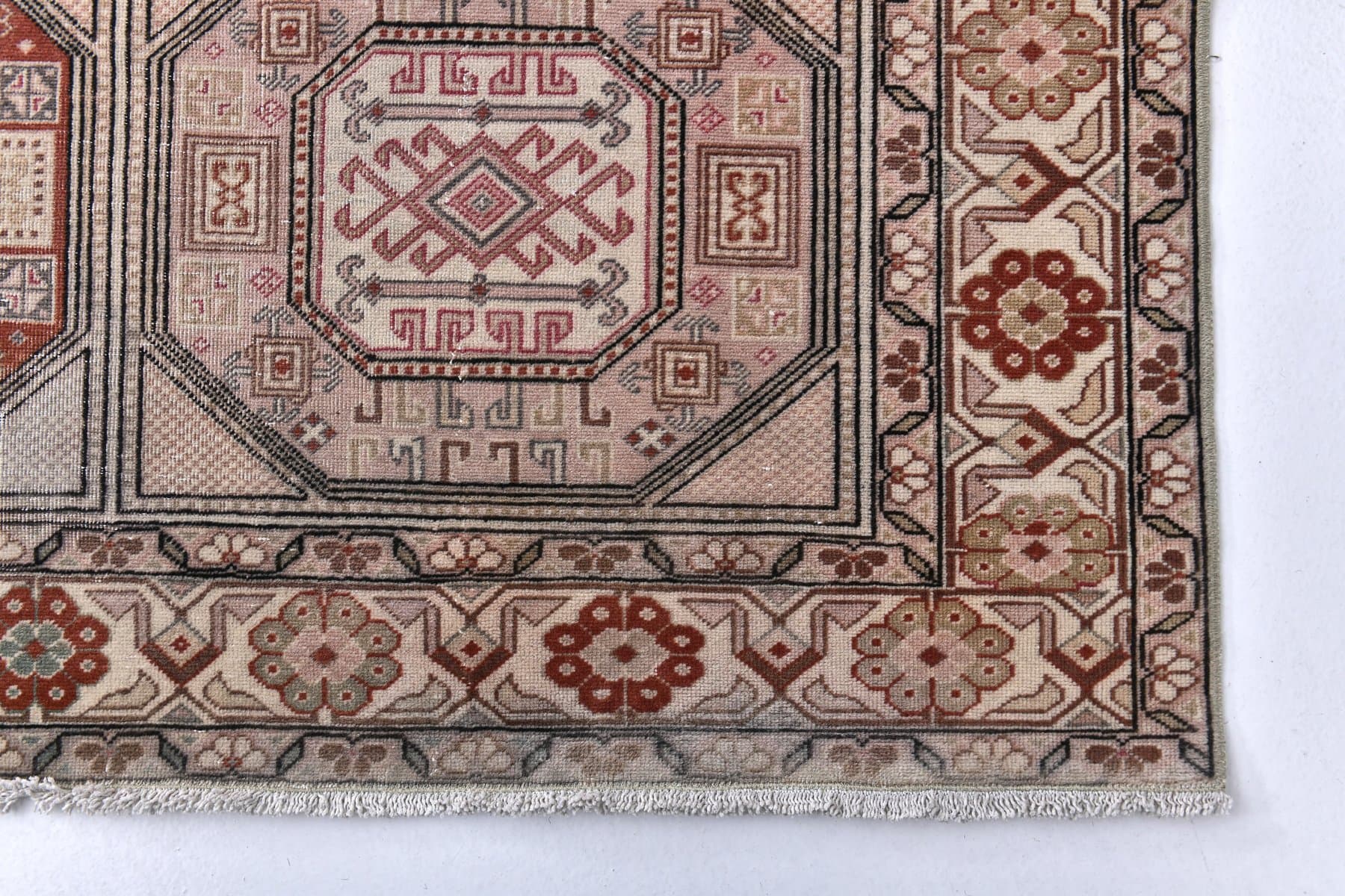 Rug 193x285 cm, brown, wool, Turkey, 1970s. - 218822