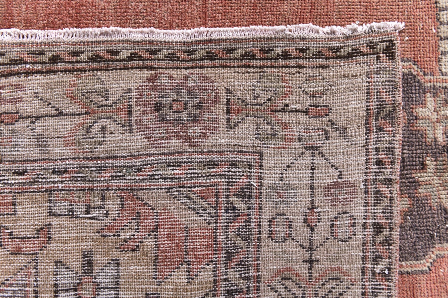 Dywan 301x150 cm, różowy, wełna, Turcja, lata 70. - 218796