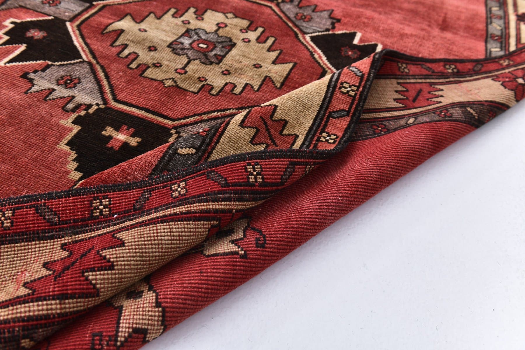 Rug 127x382 cm, red, wool, Turkey, 1970s. - 218778