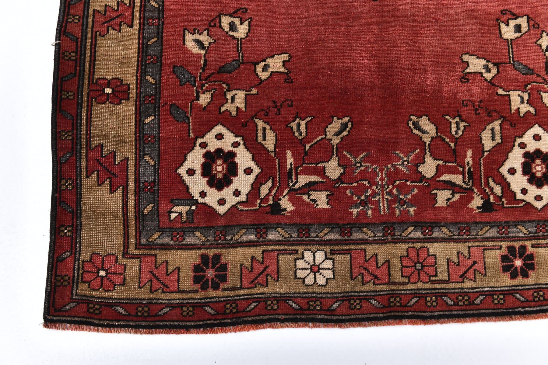 Rug 127x382 cm, red, wool, Turkey, 1970s. - 218783