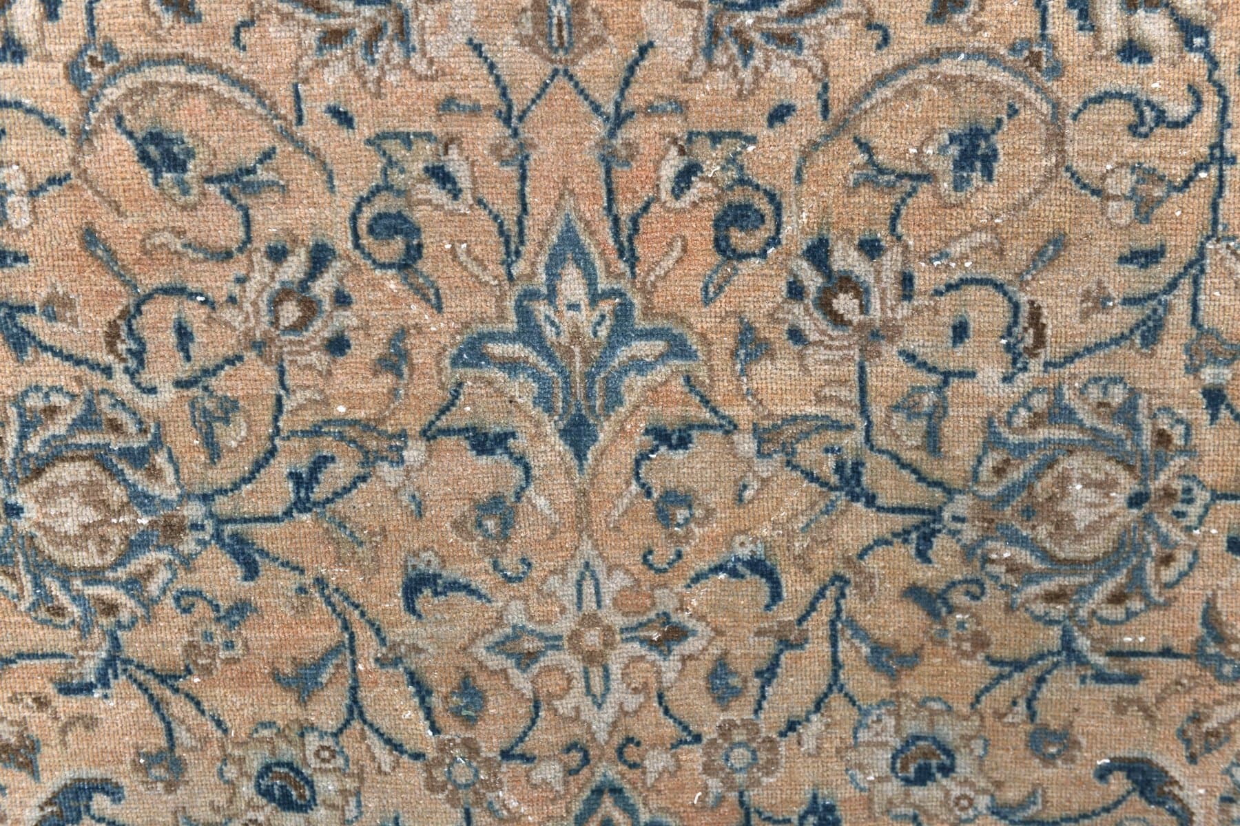 Rug 367x262 cm, beige, blue, wool, Turkey, 1960s - 218724