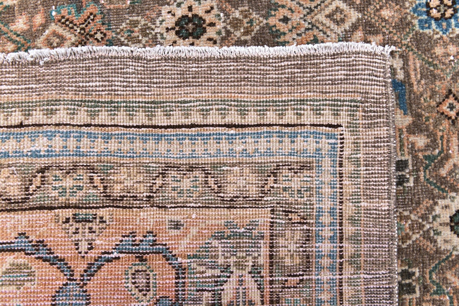 Dywan 389x296 cm, beżowy, brązowy, wełna, Turcja, lata 60. - 218638