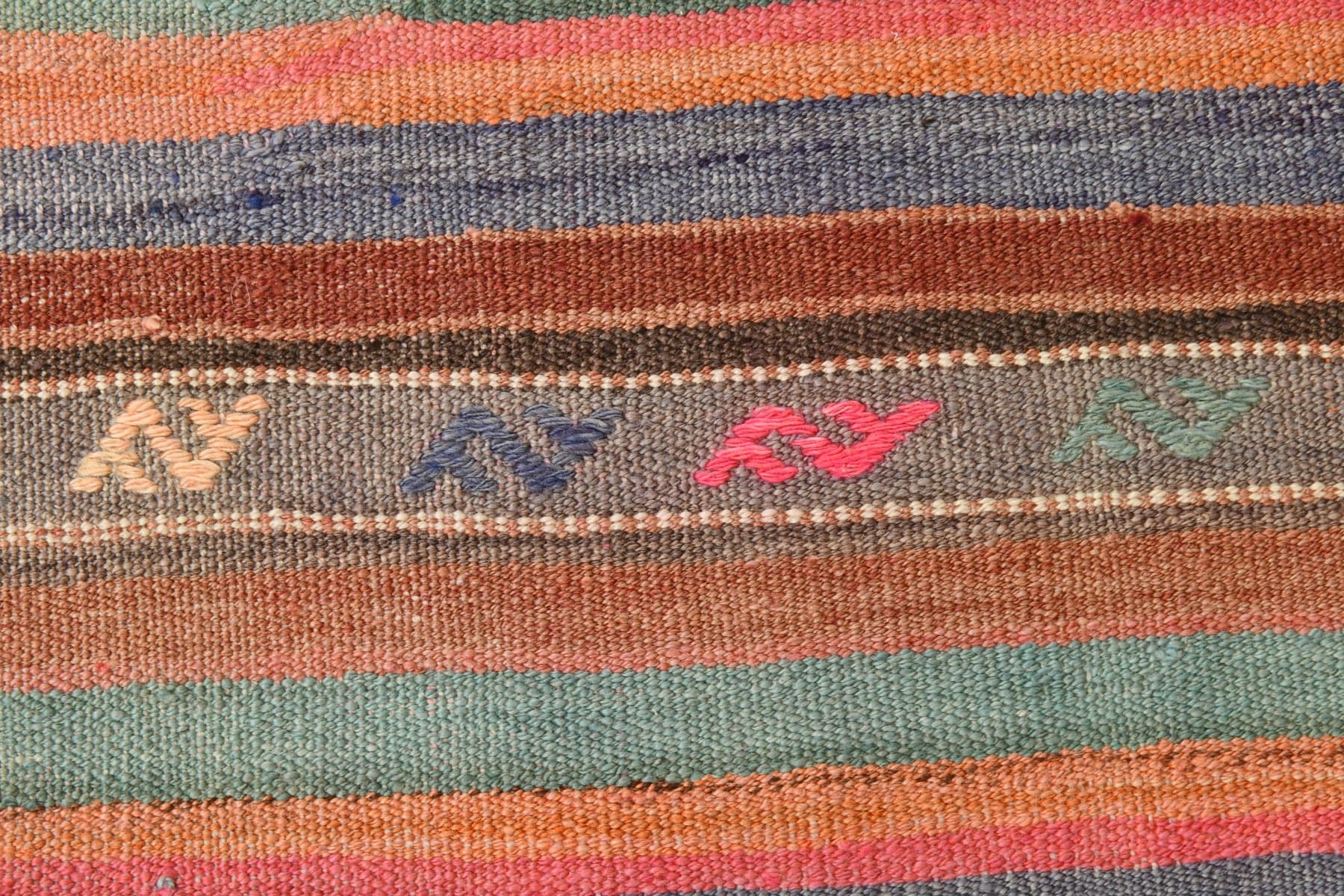 Kilim 170x245 cm, beżowy, wełna, Turcja, lata 60. - 218600