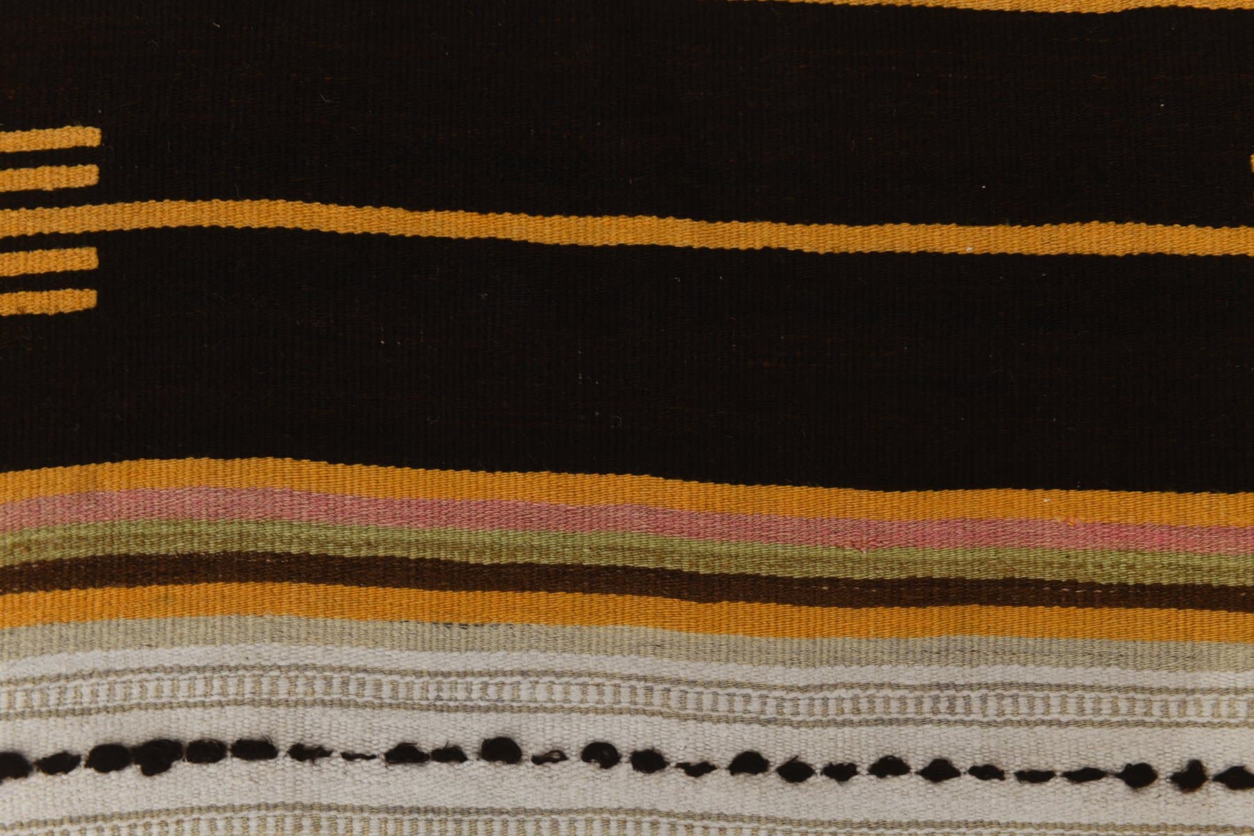 Runner Rug 90x496 cm, beige, wool, Turkey, 1960s - 218566