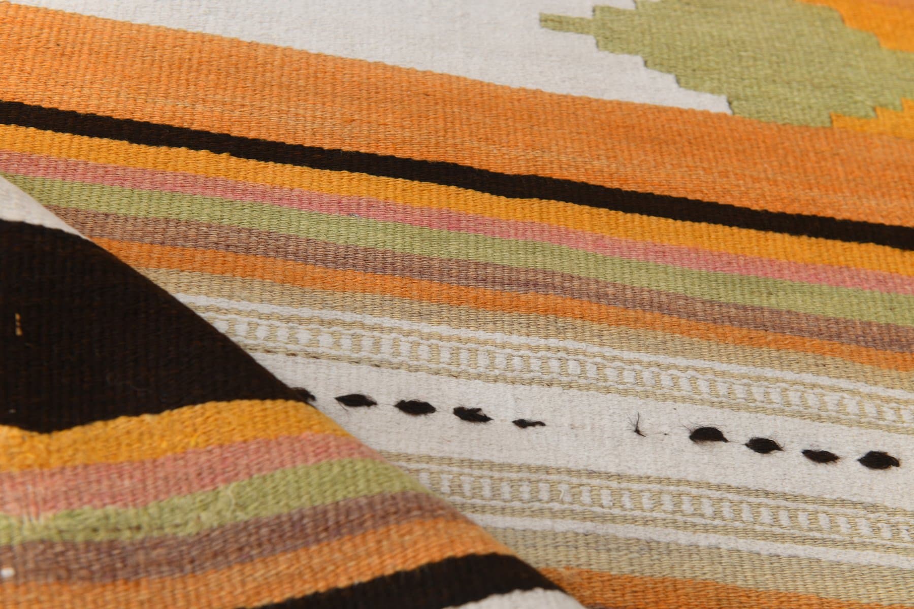 Runner Rug 90x496 cm, beige, wool, Turkey, 1960s - 218568