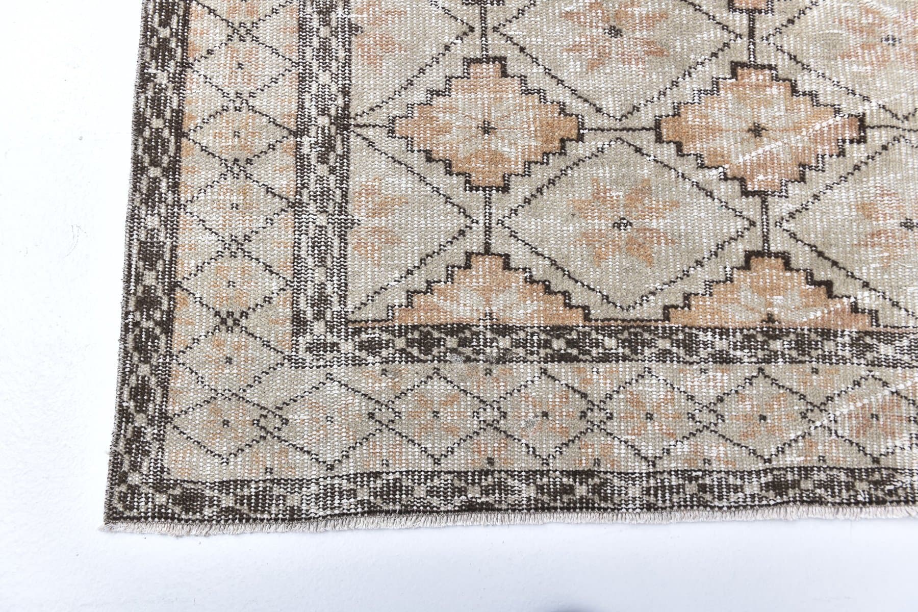 Rug 177x289 cm, beige, wool, Turkey, 1970s. - 218543